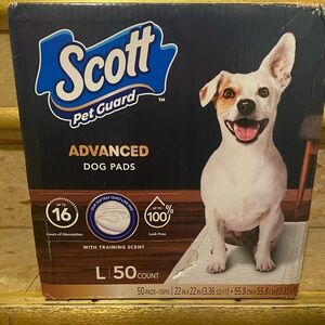 Scott Pet Guard Advanced Dog Pads - Training Pee Pads - Large, 50 Count